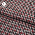 Polyester Houndstooth Jacquard Stoff mit Elasthan